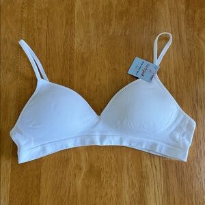 NWT Girls Wire Free Bra White Size 36A XL Cat & Jack